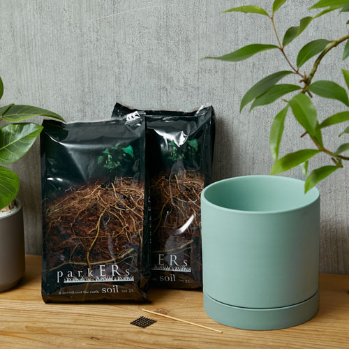 プランター×用土セット/5号鉢穴ありプランター/Murmur（ミュールミル