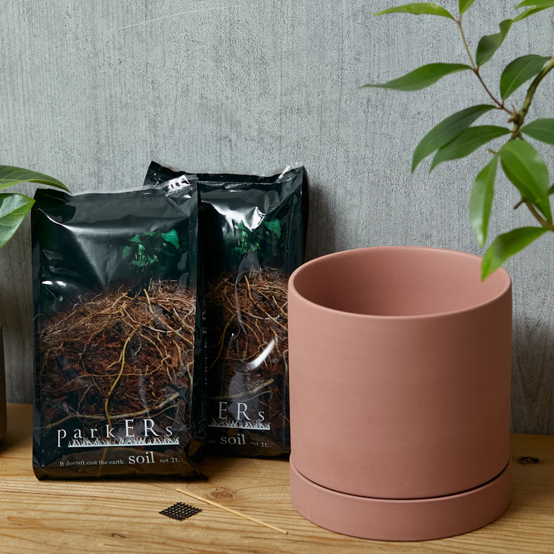 プランター×用土セット/6号鉢穴ありプランター/Murmur（ミュールミル