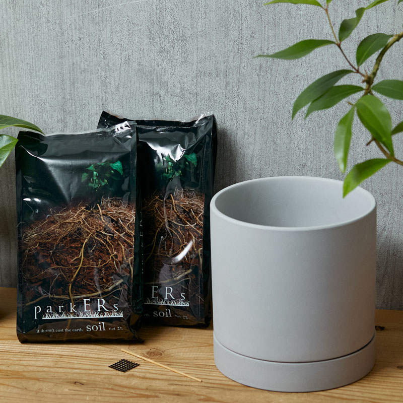 プランター×用土セット/6号鉢穴ありプランター/Murmur（ミュールミル