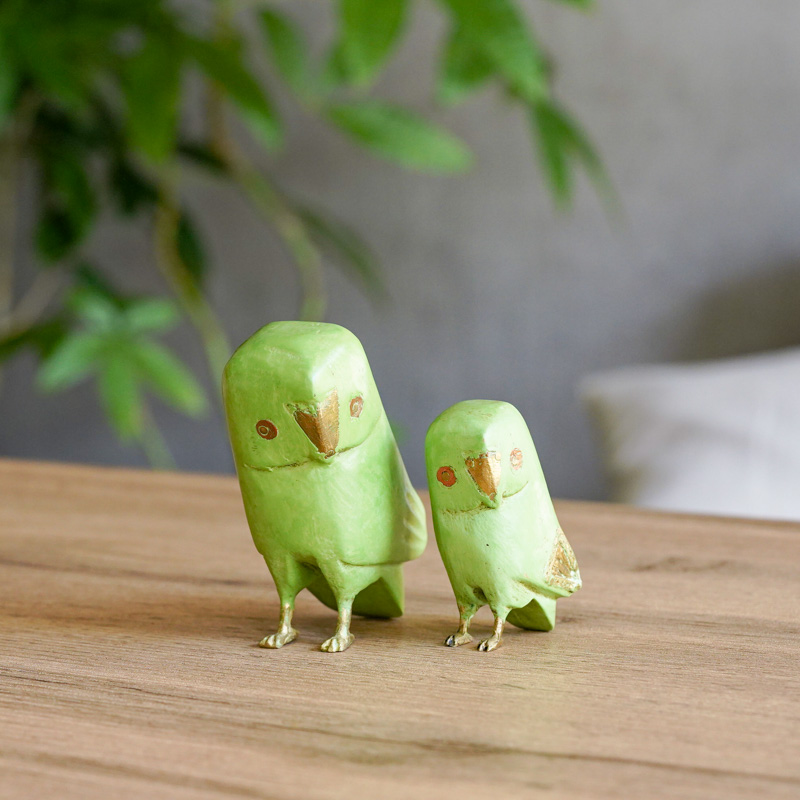 幸運の鳥」として親しまれるフクロウ(小)Green | 青山フラワー 幸運の鳥」として親しまれるフクロウ(小)Green | 青山フラワー