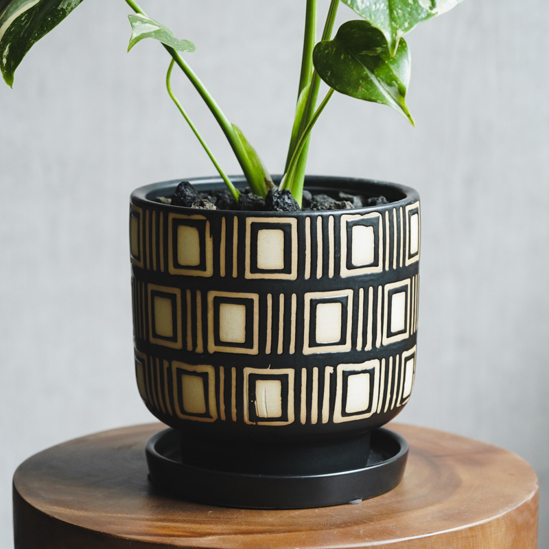 あおやま　60年前 巨大 花瓶 Fujii Kinsai Arita Japan - Sometsuke Seigaiha Oshidori