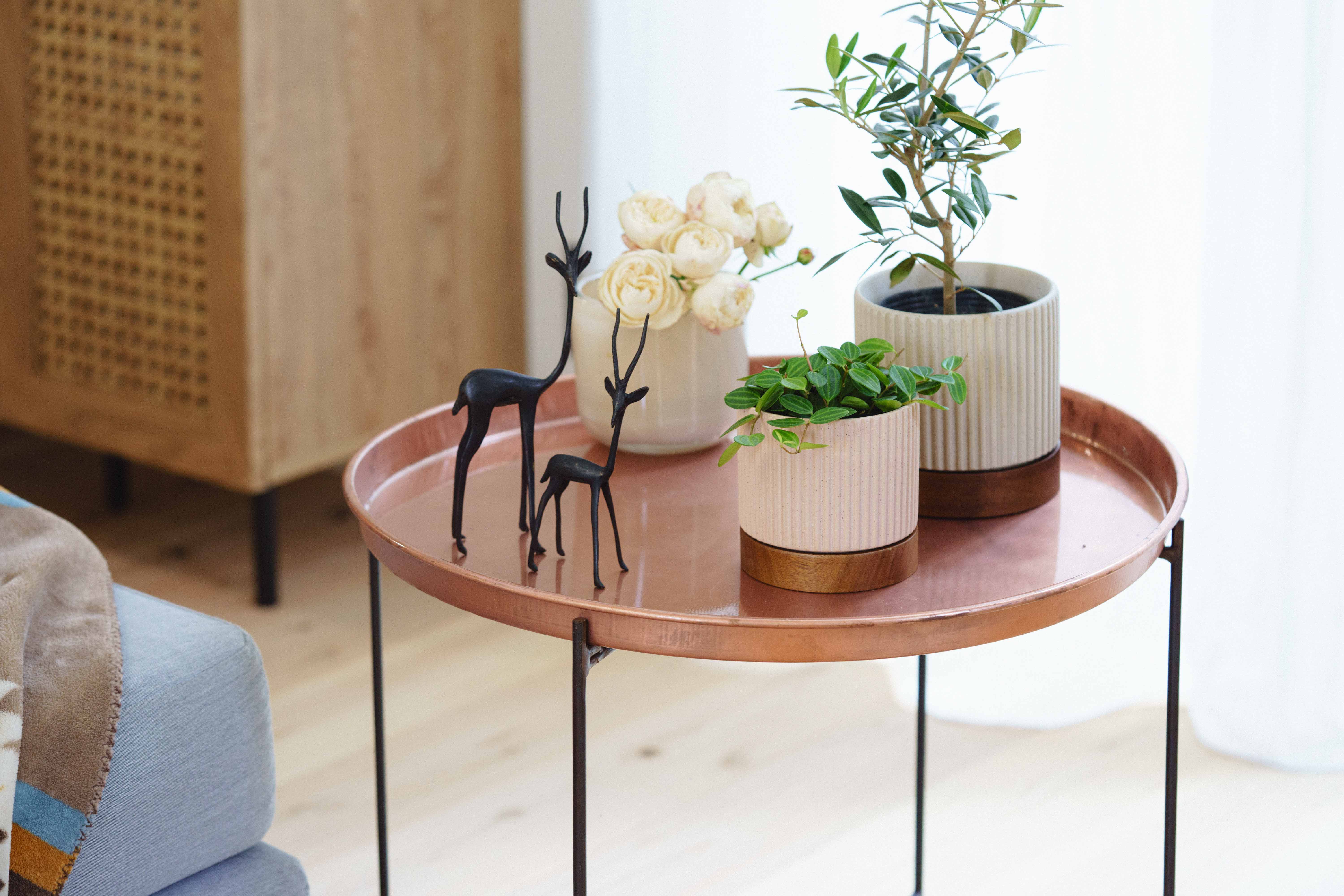 ラウンドサイドテーブル（copper） | 青山フラワーマーケット｜花束