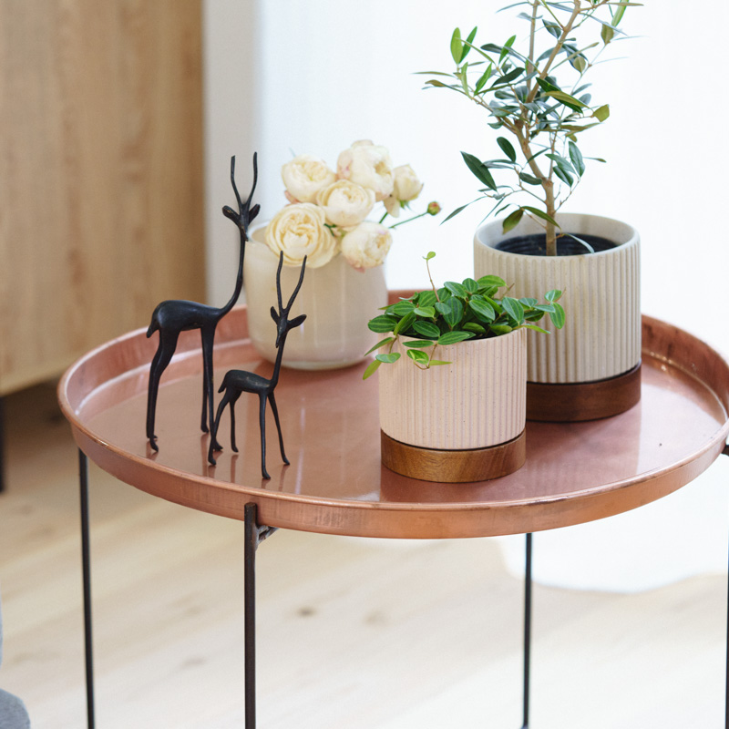 ラウンドサイドテーブル（copper） | 青山フラワーマーケット｜花束