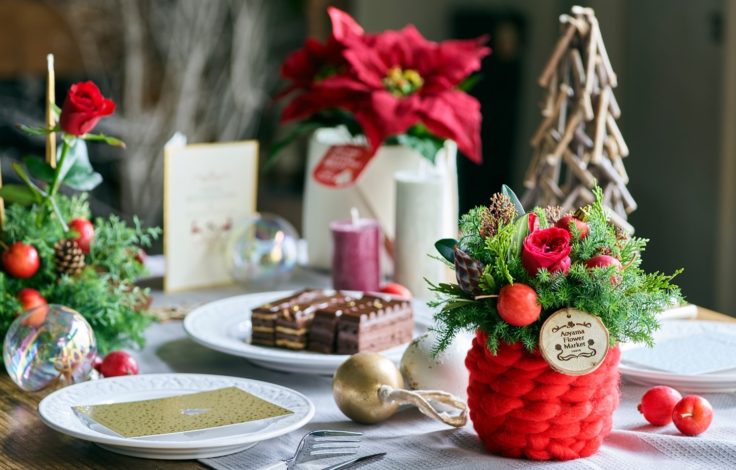 今年のクリスマス、青山フラワーマーケットは｢クリスマスがはじまるマーケット。｣