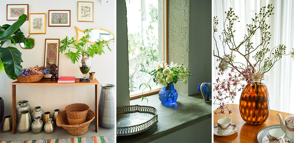 ◇【江戸切子】木村秋雄作クリア＆ブルーカラーフラワーベース（専用箱付）未使用品◇ ◇【江戸切子】木村秋雄作クリア＆ブルーカラーフラワーベース（専用箱