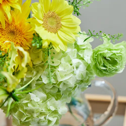 7/11-7/12到着】レモンイエローの花にボリュームあふれるグリーンを