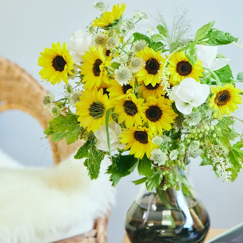 イエロー 金属製 ピッチャー 水差し2個セット ドライフラワー 花瓶 8/1～8/16到着】お部屋いっぱいの夏色で季節を感じて Season Flower