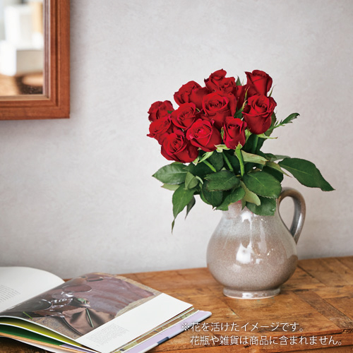 産直】神生バラ園のローズ・レッド12本 | 青山フラワーマーケット