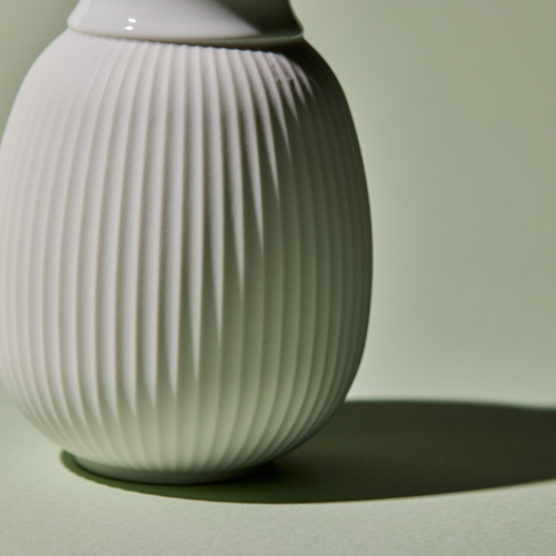Lyngby Porcelain(リュンビューポーセリン)/Curve Vase H12