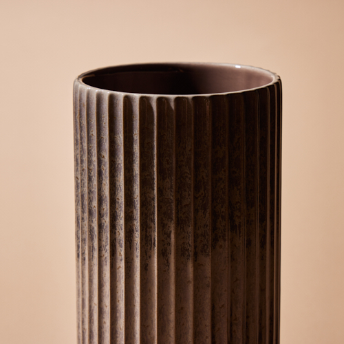 Lyngby Porcelain(リュンビューポーセリン)/Radiance Vase グレー H20