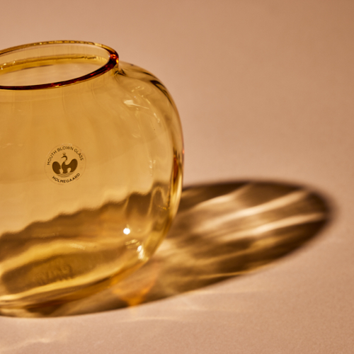 HOLME GAARD(ホルムガード)/Primula Vase オーバル アンバー H12.5