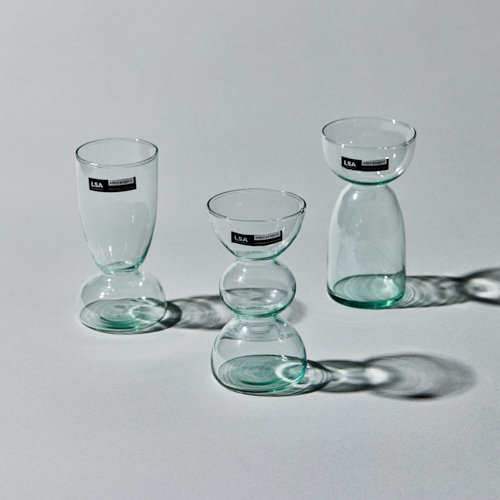 LSA(エルエスエー)/Canopy Trio Vase Set Reysycled Clear