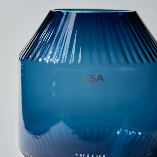 LSA(エルエスエー)/Rotunda Vase Sapphire H20