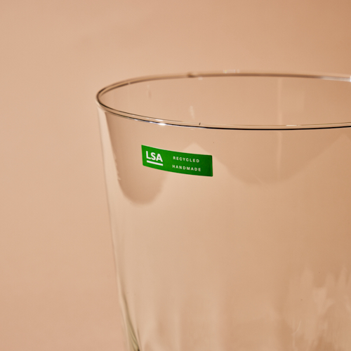 LSA(エルエスエー)/Mia Vase / Lantern Recycled Clear H18