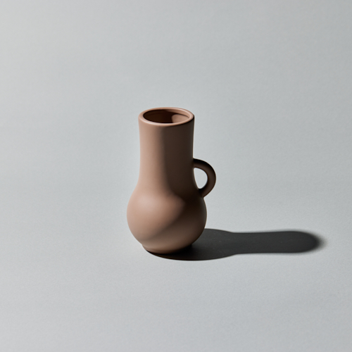 青山フラワーマーケット/floral pitcher vase（mocha）