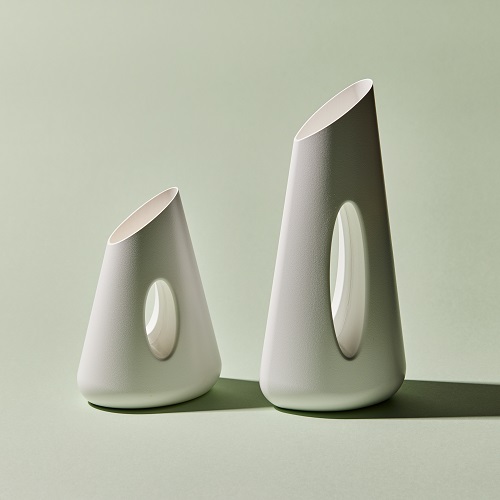 アッシュコンセプト/フラワージャグベース emo(エモ) ホワイト L