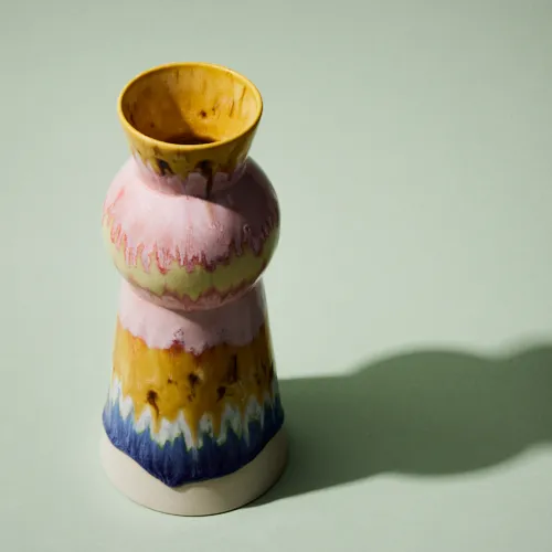 潮工房　ガラス工芸　作家　フラワーベース　花瓶 潮工房 ガラス工芸 作家 フラワーベース 花瓶 - メルカリ