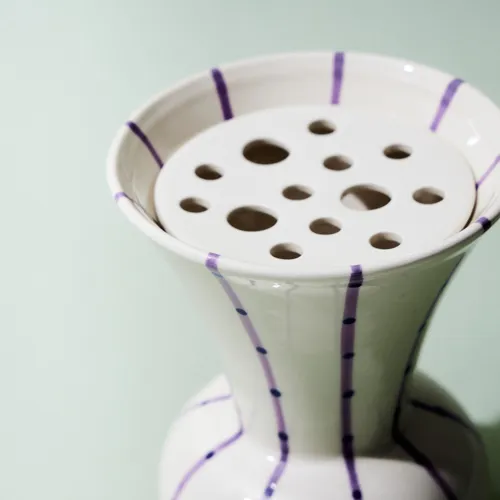 KAHLER(ケーラー)/Signature vase パープル H15 | 青山フラワー