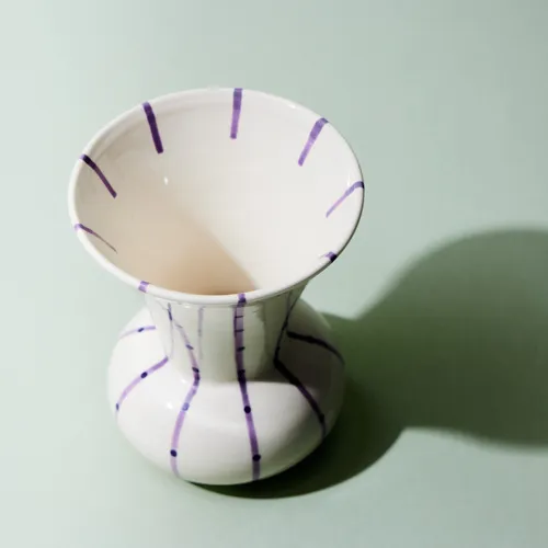 KAHLER(ケーラー)/Signature vase パープル H15 | 青山フラワー