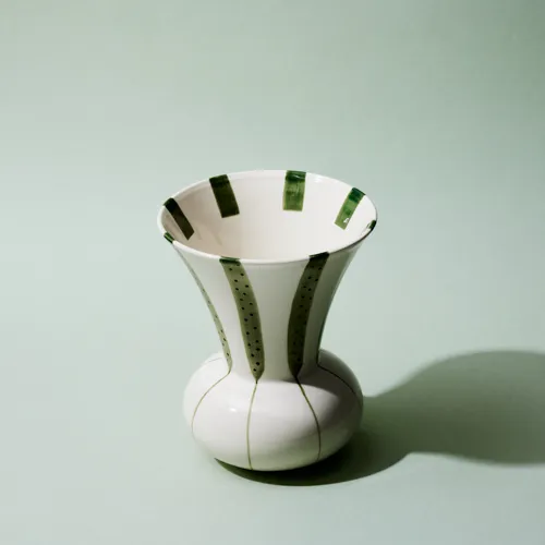 KAHLER(ケーラー)/Signature vase グリーン H20 | 青山フラワー