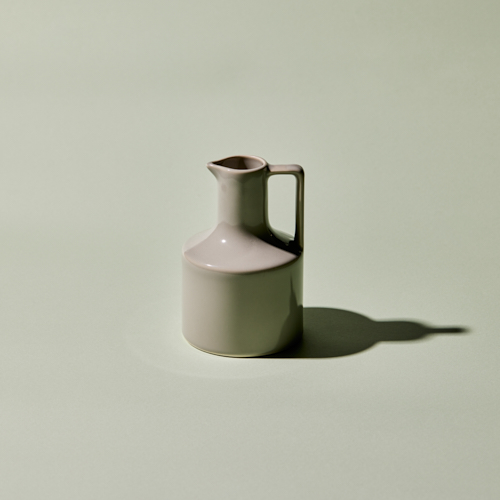 グレーの花柄陶器ボトル かもしか道具店/カラフェS グレー | 青山フラワーマーケット｜花