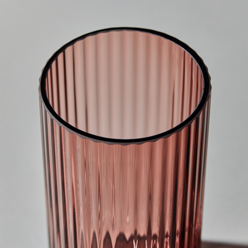 Lyngby Porcelain(リュンビューポーセリン)/Lyngby Vase Glass Burgundy H20