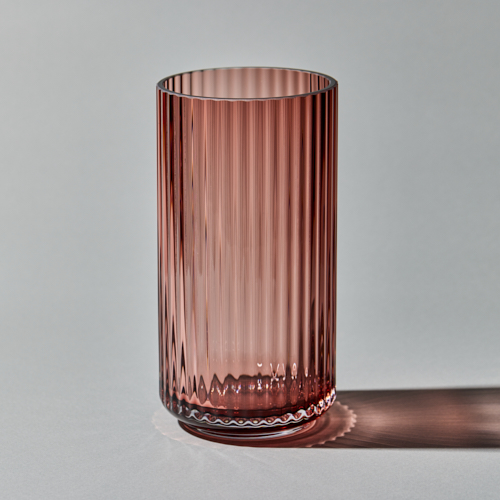 Lyngby Porcelain(リュンビューポーセリン)/Lyngby Vase Glass Burgundy H20