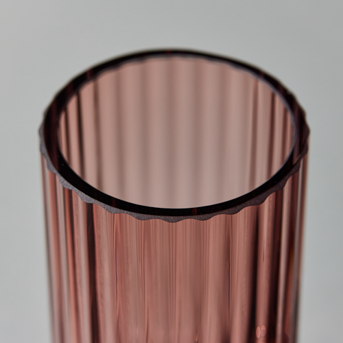 Lyngby Porcelain(リュンビューポーセリン)/Lyngby Vase Glass Burgundy H12