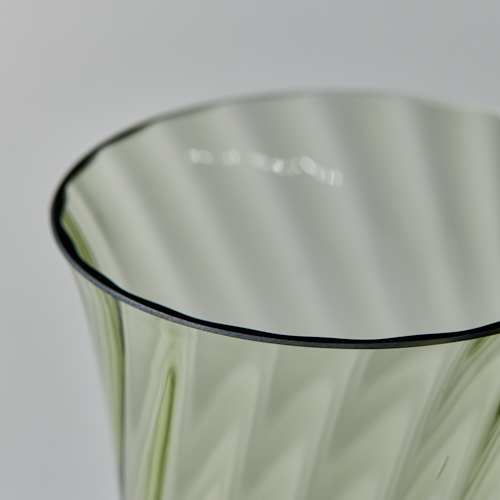 STILLEBEN（スティルレーベン）/Concave Vase Swirl モスグリーン H20