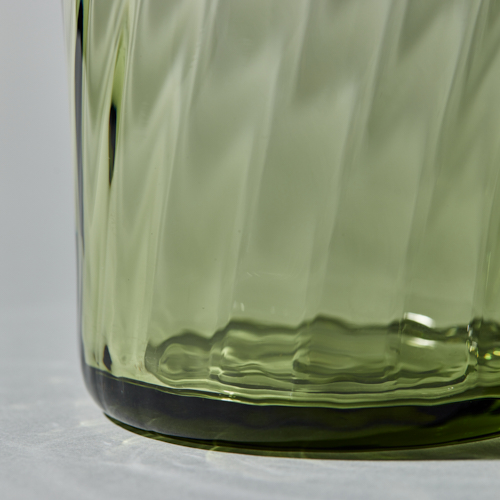 STILLEBEN（スティルレーベン）/Concave Vase Swirl モスグリーン H20