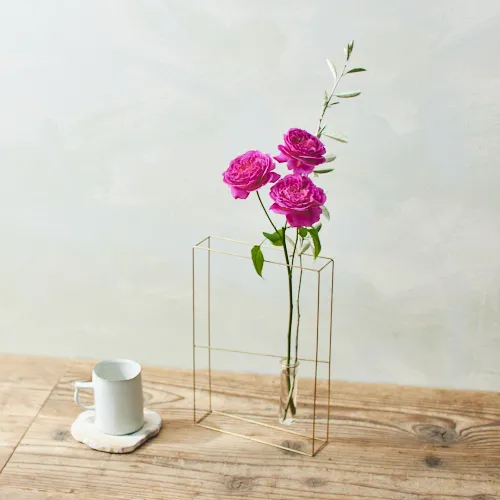 花芸安達流 池坊flower vase 花瓶　花器　フラワーベース 花瓶 ガラス 円筒 筒形 ゆるやかに流れる川の音 花器 大きいおしゃれ