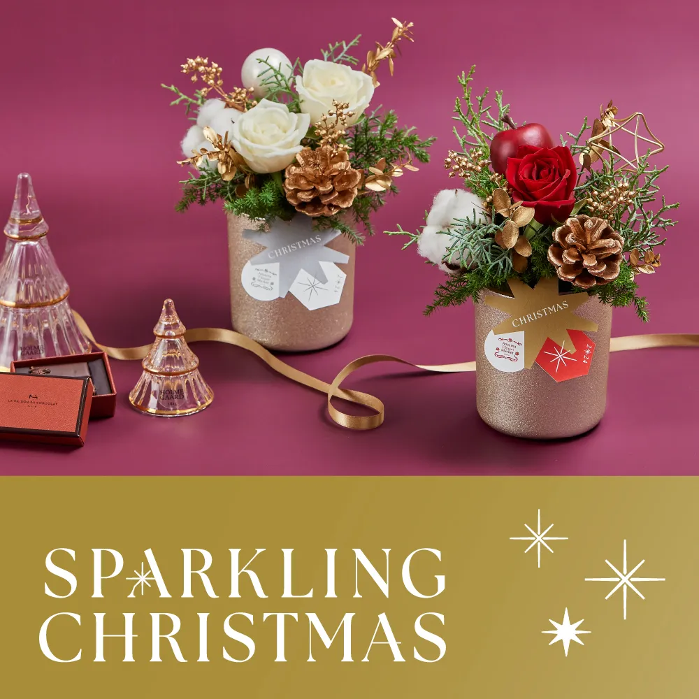 クリスマスに届けたいアレンジメントフラワー（Lサイズ） Christmas